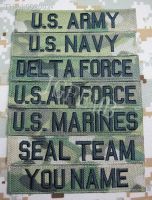 ✐✖ Nylon Multicam Custom Name tapes Chest Tapes Services Tapes morale tactical military Embroidery patch Badges