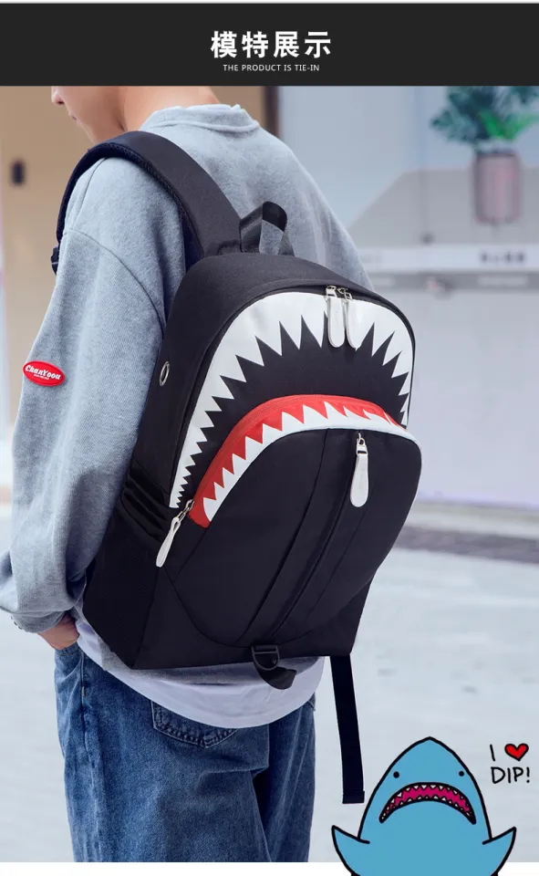 Buy Wholesale China Men's Big Mouth Shark Usb Function Backpack Student  Schoolbag Personality Trendy Luminous Backpack & Luminous Fabric Backpack  at USD 9.8