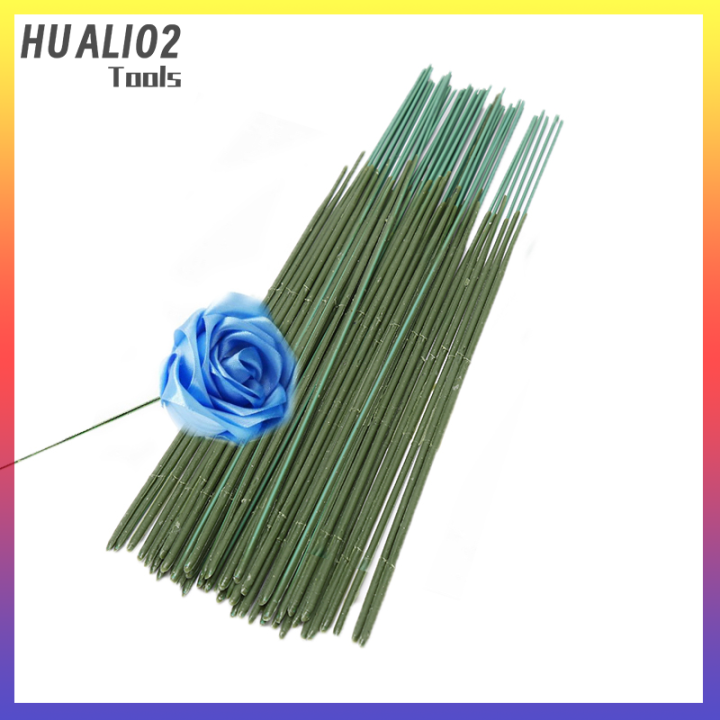 huali02-50ชิ้นกิ่งไม้ประดิษฐ์ลวดเหล็กกิ่งไม้ประดิษฐ์ตกแต่งงานประดิษฐ์ทำดอกไม้ประดิษฐ์ตกแต่งงานปาร์ตี