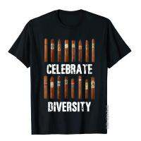 Celebrate Diversity Smoke Cigars T-Shirt Cigar Smoking Shirt High StreetCamisa Tops Shirt Retro Cotton Mens T Shirts XS-4XL-5XL-6XL