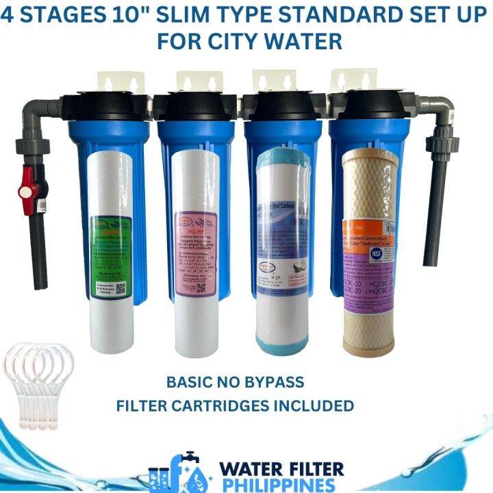 Water Filter Complete Package for Whole House Filter 10" x 2.75" 4
