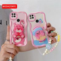 เคสตลกสำหรับ Redmi 9C เคสโทรศัพท์ซิลิโคนนิ่มน่ารักเคส Redmi9C สำหรับสุภาพสตรีเด็กผู้หญิงพร้อมสายรัดข้อมือขาตั้ง