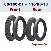 80/100-21 or 110/90-18 Tyre Tube Motorcycle Rubber Tire amp; Inner Tube Pit Dirt Bike For Honda CRF250R YZ250F KX250F