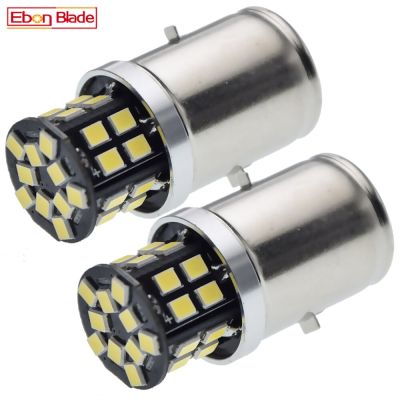 X 2 BA20S ไฟหน้ารถจักรยานยนต์ Led 2835 Moto 30 Smd มอเตอร์รถ6000K สกู๊ตเตอร์ Bromfiet โคมหัวไฟจักรยานเอทีวี6V 12V 24V