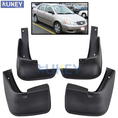 Molded Mud Flaps For Toyota Corolla Altis 2002-2008 Sedan Mudflaps Splash Guards Mud Flap Mudguards 2003 2004 2005 2006 2007