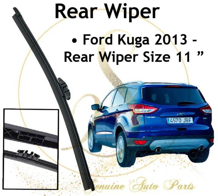 Autoview Windscreen Wiper Blade Set For Ford Kuga SUV 2013-2019 – Front 28"+28" + Rear 10", Pinch Tab