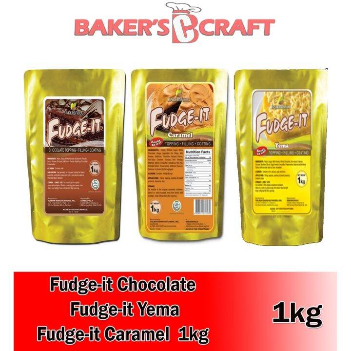 Fudgeit Chocolate / Yema filling / caramel filling 1kg Lazada PH