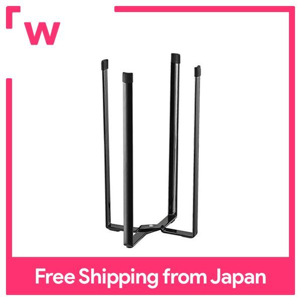 Yamazaki Jitsugyo Kitchen Eco Stand Black approx. W12 x D9.5 x