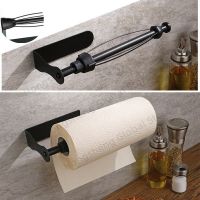 New Bathroom Paper Roll Towel Holder with damping effect punch-free Wall Mount Paper Roll Holder steel bathroom accessories Toilet Roll Holders