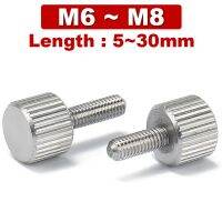 304 Stainless Steel Thumb Screwsknurled Head Manual ScrewMachineryTool Metric Manual Adjustment Screw GB835 M2.5M3M4M5M6