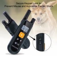 ZZOOI Dog Training Collar Shock Collar For Dogs With Vibration And Beep Modes Rechargeable Transmitter With Security Lock Waterproof