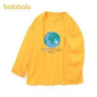 2023 เสื้อผ้าเด็ก Balabala เสื้อตัวในเด็กชายเสื้อฤดูใบไม้ร่วงรุ่นใหม่ผ้าฝ้ายแท้สำหรับเด็กวัยกลางและใหญ่