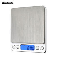 ใหม่ 500/0.01g 3000g/0.1g LCD แบบพกพา Mini Electronic Digital Scales กระเป๋าไปรษณีย์ครัวเครื่องประดับ Weight Balance Scale-wangjun1