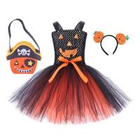 Pumpkin Tutu Girls Cute Sleeveless Halloween Pumpkin Dress up Halloween Costume Pumpkin for Birthday Halloween Cosplay Child Pumpkin Cosplay for Baby Girls Ages 2 -12 nearby