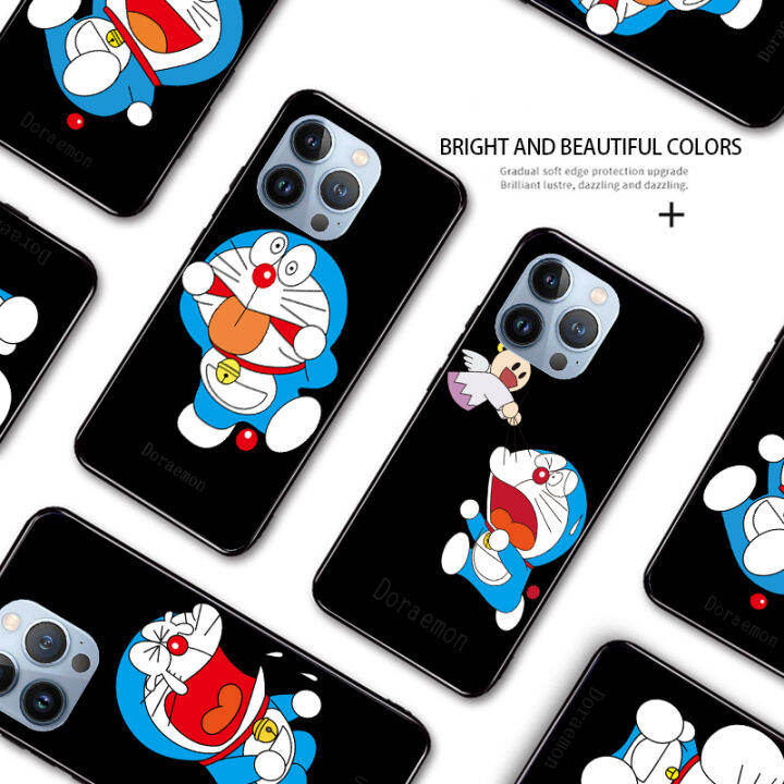 ggk-เคสสำหรับ-apple-iphone-15-pro-max-15-15-pro-สายคล้องแหวนใส่นิ้วแมวการ์ตูนน่ารักโดราเอม่อนน่ารักเคสครอบโทรศัพท์ยางซิลิโคนนิ่มกันกระแทกสำหรับแมวเคสโทรศัพท์มือถือ