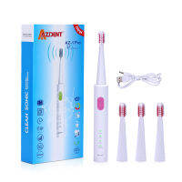 AZDENT AZ-1Pro Sonic Electric Toothbrush Rechargeable USB Charge 4 Pcs Replaceable Heads Timer Teeth Tooth Brush Waterproof