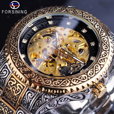 The new forsining euramerican style mens leisure hollow out of carve patterns or designs on woodwork restoring ancient ways is automatic mechanical watches ◊