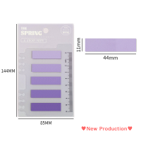 New Production? 100แผ่นป้ายกระดาษโน๊ตแบบหลวมสีใสกันน้ำเครื่องเขียนโรงเรียนสำนักงาน