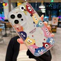 สำหรับ OPPO Realme C53 C11 C12 C15 C25 C17 C20 C21 C31 C35 C33 C55 C30S C21Y C25Y การ์ตูนน้อยน่ารักสัตว์ประหลาดสบู่รูปไข่ใส TPU ป้องกันการหล่นเคสโทรศัพท์ฝาหลังในรุ่นใหม่