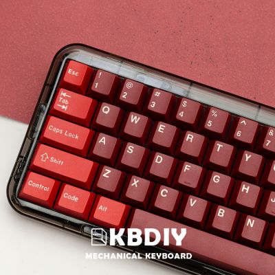 Kbdiy คีย์173คีย์เชอร์รี่โปรไฟล์ PBT GMK Jamón สีแดงฝาคีย์สีย้อม-สวิตช์ MX ย่อยสำหรับแป้นพิมพ์เกมกล61/87/96/98/108