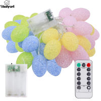 Studyset IN stock 3 Meters 20 Lights Colorful Easter Egg Lights 8 Modes Remote Control Led Light String With Timing Function