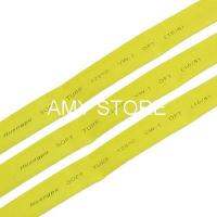 1M 10mm Dia Yellow Polyolefin Heat Shrinking Shrinkable Tubing Tube Cable Management