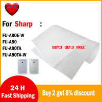 เปลี่ยนกรองล่วงหน้าสำหรับเครื่องฟอกอากาศ Sharp FU-A80-E FZ-A80SFE FU-A80-T FU-A80TA FU-A80TA-W FU-A80TA-N เครื่องฟอกอากาศ FUA80EW