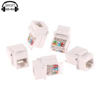 5ชิ้นช่องต่อ RJ45ข้อมูลช่องเสียบคอมพิวเตอร์สายเคเบิลอะแดปเตอร์ CAT5E ไม่มีแม่แรงสายเคเบิลเครือข่าย UTP สายเคเบิลอะแดปเตอร์