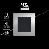 ART DNA รุ่น A77 Switch LED 1 Gang 1 Way ขนาด 3x3 สีสแตนเลส ปลั๊กไฟโมเดิร์น ปลั๊กไฟสวยๆ สวิทซ์ สวยๆ switch design