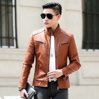 ZZOOI Crocodile brand Coat Men Casual Biker Zipper Jackets Male New Mens Leather Jacket Brand Slim Fit Motorcycle Leather Jackets Men