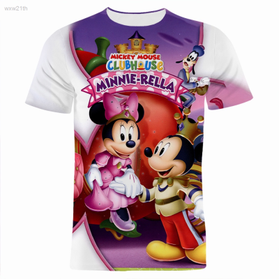 2023 Jersey Summer New Mickey Mouse t Shirt Men Women Short Sleeve Tee Fashion 3d Print Casual Tops Unisex