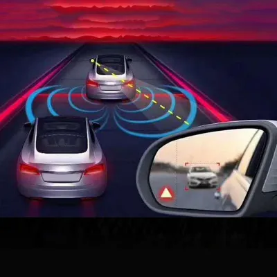 Car Blind Spot Monitoring System BSD Lens Light Alarm Radar Safety Driving Ultrasonic Sensor Distance Assist Lane Changing Tool