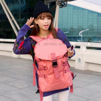 Backpack กระเป๋าเป้ กระเป๋าสะพายหลัง กระเป๋าเดินทาง Fashion Sports Bag รุ่น BA-174(สีส้มแซลมอน)