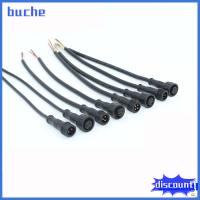 BUCHE IP67 ขั้วต่อ LED ตัวผู้-ตัวเมีย สายเคเบิลสีดำ 20ซม. ค่ะ ขั้วต่อสายไฟ LED กันน้ำ ขั้วต่อไฟ LED 2Pin 3Pin 4Pin แถบไฟ LED