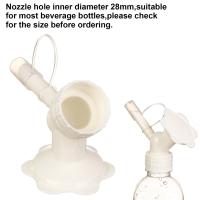 SUER 1pc Watering Spout Mini Watering Can Garden Dual Head Cute Sprinkler Cap Succulent Outdoor Indoor Bottle Cap Sprinkler Plant Bottle Watering Spout