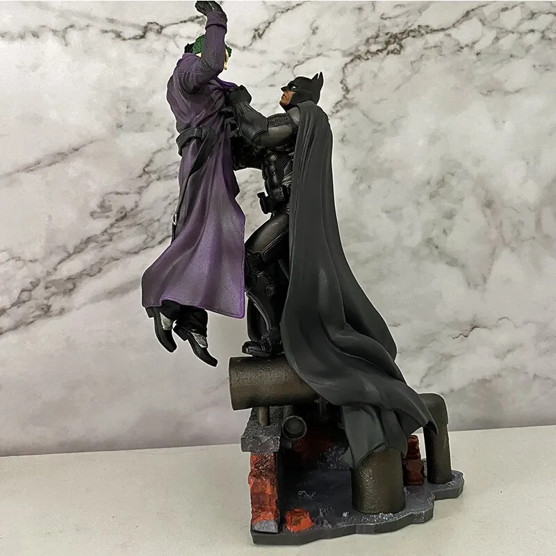 Batman VS Joker Statue Action Figure Arkham Origins Model Toys Comic Anime  Bruce Wayne Joker Figurine With Base Decoration 
