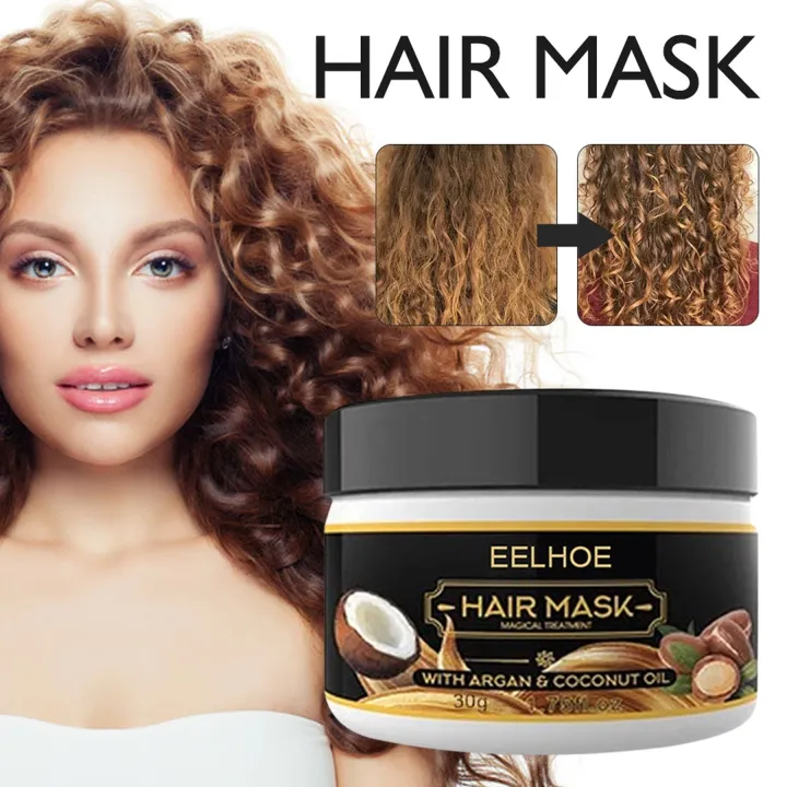 EELHOE 50g Hair Mask Magical Treatment with Argan & Coconut Oil Repair