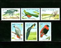 6ชิ้น/เซ็ตใหม่ Afgh Post Stamp 1998แสตมป์นก