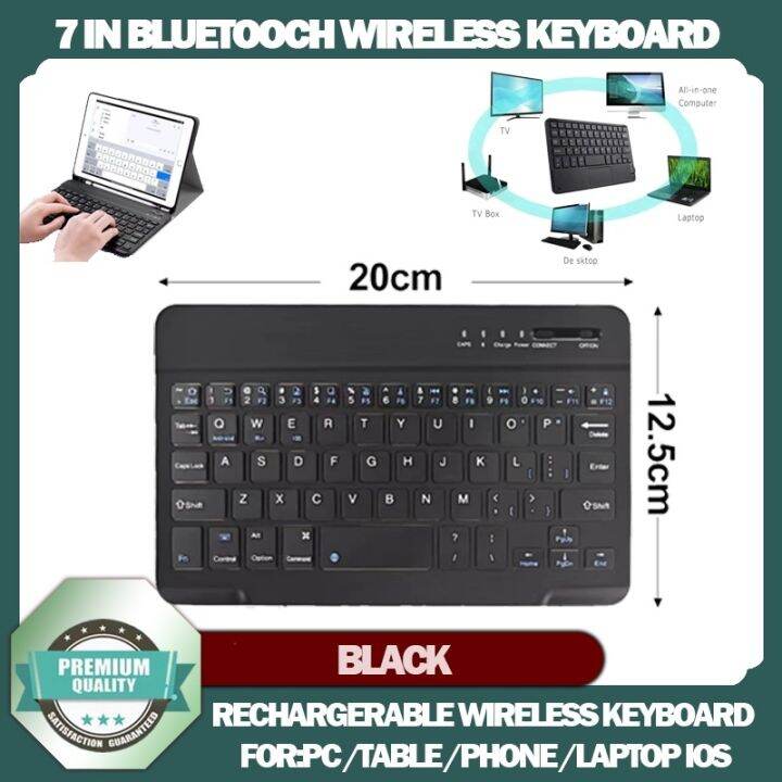 Portable Mini 7 Inch/10 Inch Wireless Keyboard For Laptop Tablet