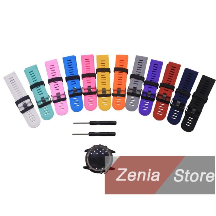 zenia-สีสัน-26-มม-กว้างกลางแจ้งสปอร์ตซิลิโคนสายรัดข้อมือสายนาฬิกาข้อมือสร้อยข้อมือนาฬิกาสำหรับ-garmin-fenix-3-hr-สายนาฬิกาข้อมือใหม่