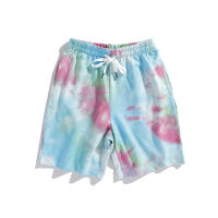 2021The New Summer Tie-Dyed Sports Shorts For Men And Women Streetwear Pocket Cotton Shorts For Mens Casual Beach Vintage Shorts