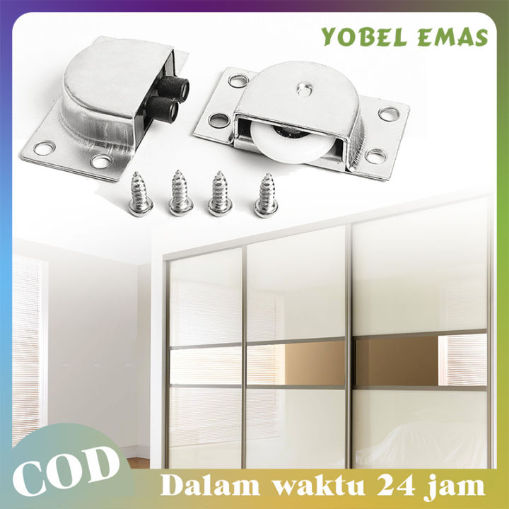 Set Roda Pintu Lemari Sliding Geser Roda Pintu Lemari Geser Huben Sliding Door Caster