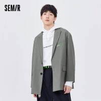 Semir ชุดลำลองสำหรับผู้ชาย,เสื้อแจ็คเก็ตปักลายตัวอักษรไซส์ใหญ่พิเศษเสื้อแจ็คเก็ตผ้าสองชั้นสไตล์เกาหลีสำหรับต้นฤดูใบไม้ผลิปี2022