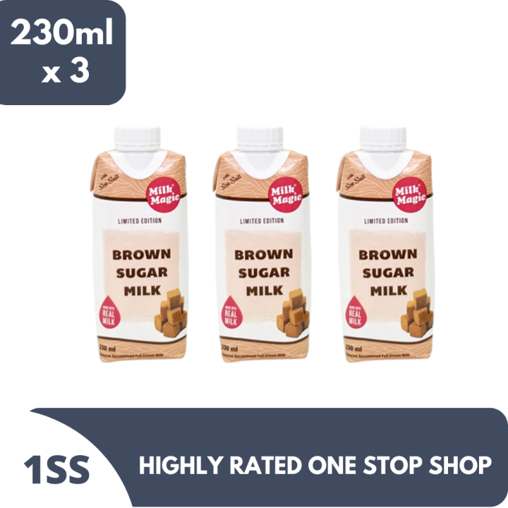 Milk Magic Brown Sugar Milk 230ml x 3 Lazada PH
