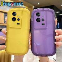 Jingsanc เคสใสสำหรับ IQOO 11 5G เคสโทรศัพท์ซิลิโคน TPU นิ่มใสปกป้องเลนส์สีลูกกวาดฝาหลัง