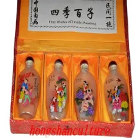 EXQUISITE CHINESE CRYSTAL GLASS HANDMADE SNUFF BOTTLE Snuff Bottles With Pictures Inside