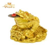 [hot]⊙✌✷  Wealth Frog Toad Coin Chinese Shui Money Office Decoration Tabletop Ornaments Gifts