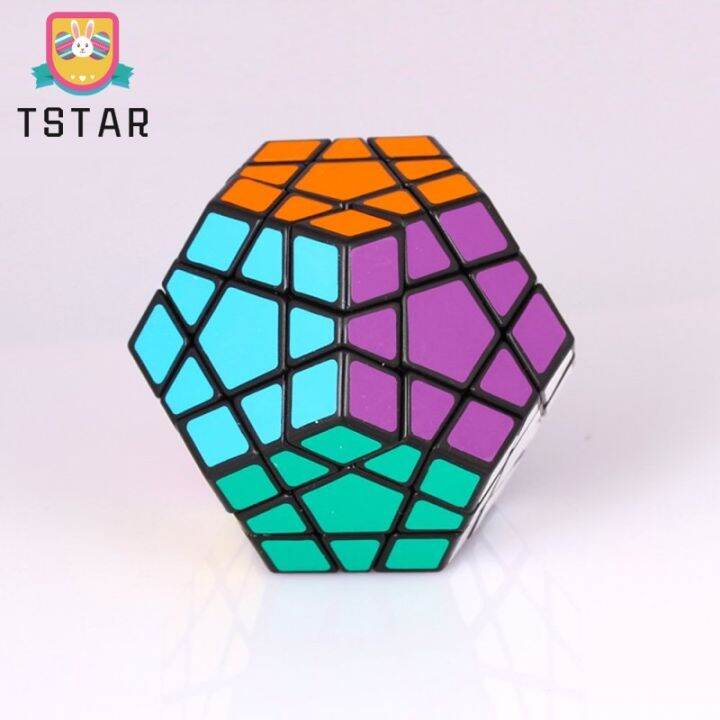 tstarshengshou-megaminx-ของเล่นปริศนาคดเคี้ยวความเร็วลูกบาศก์มายากลพัฒนาสมองสีดำ