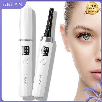 ANLAN ปากกาที่ดัดขนตาไฟฟ้าสองด้านชาร์จได้65/75/85 ℃,ที่ให้ความร้อนติดทนนาน