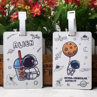 【DT】 hot  Astronaut Travel Accessories Luggage Tag Suitcase ID Addres Baggage Boarding Tag Portable Label